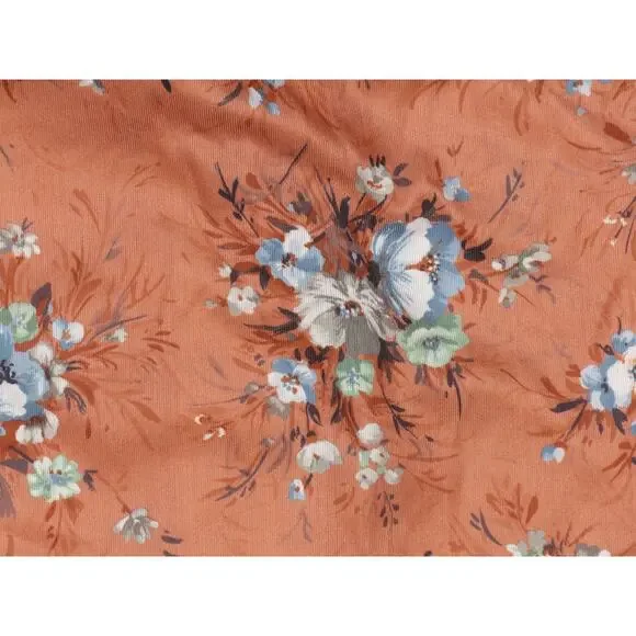 Vintage Rustic Boho Floral Shirt Brown S - Picture 8 of 8